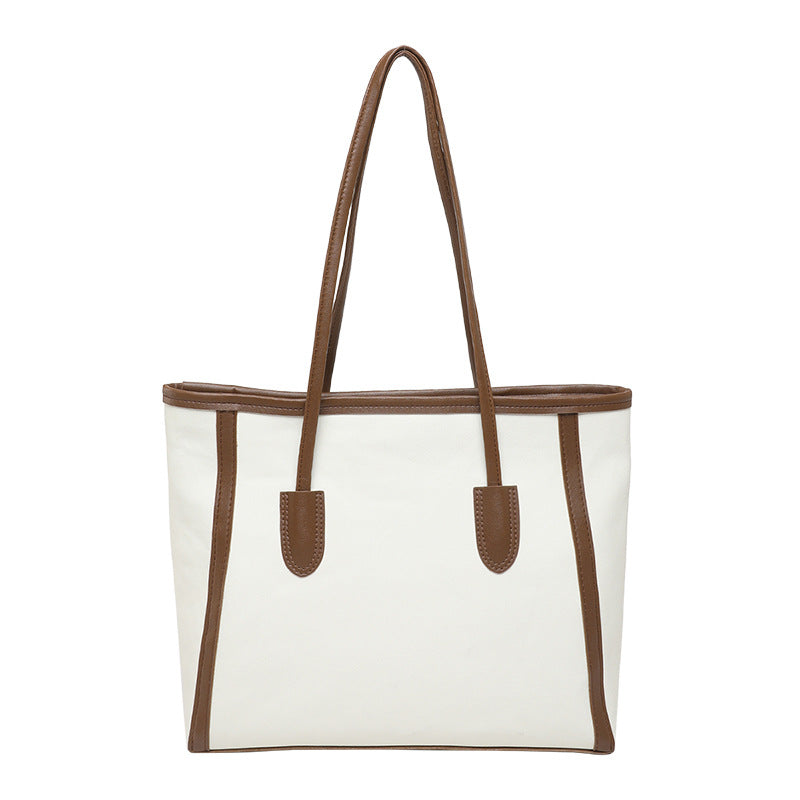 Classic Structured Canvas Tote Bag