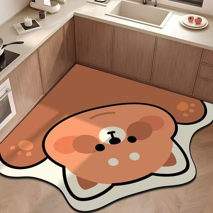 Cartoon Dog-Shaped Area Rug