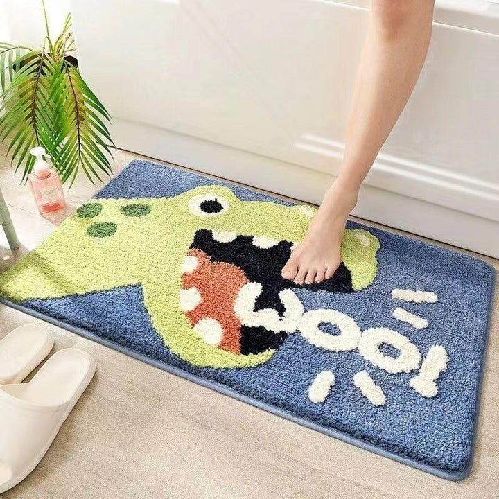 Coastal Waves Shaped Bath Mat