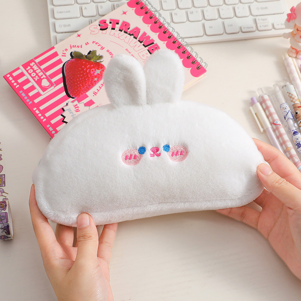 Cute Bear-Shaped Plush Pencil Case Stornfield