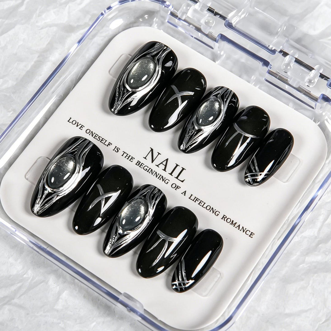 Abstract Pattern Press-On Nails