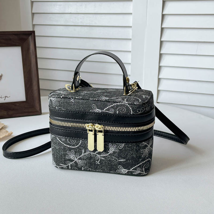 Floral Embellished Cosmetic Bag