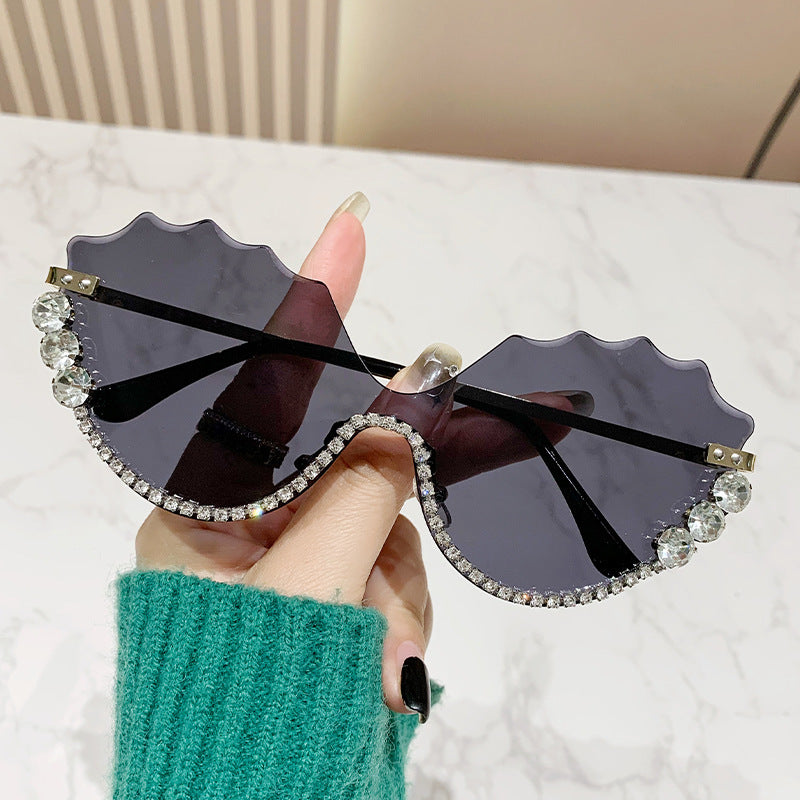 Women's extravagant sunglasses with sparkling accent and unique design Stornfield