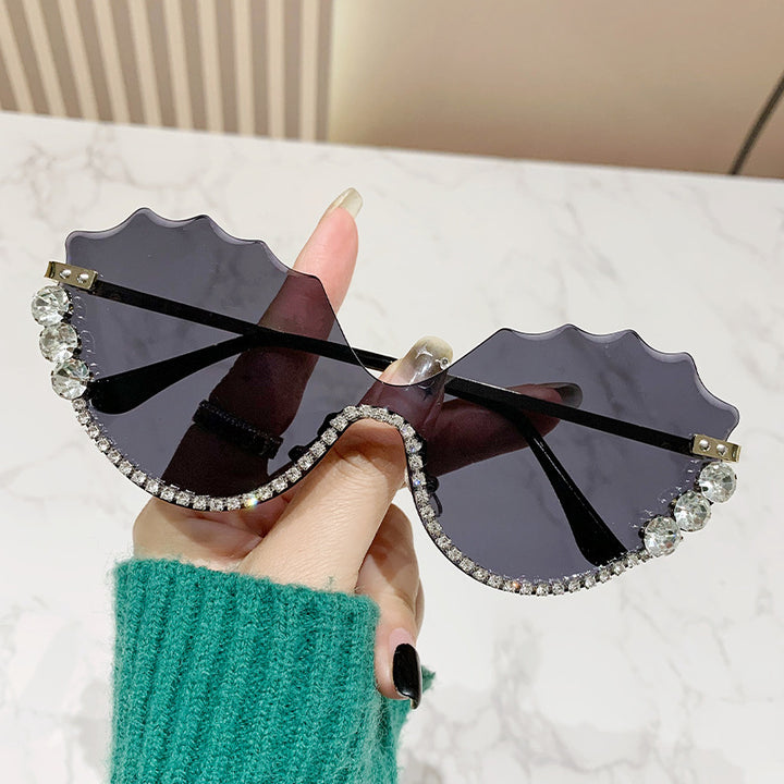 Women's extravagant sunglasses with sparkling accent and unique design Stornfield