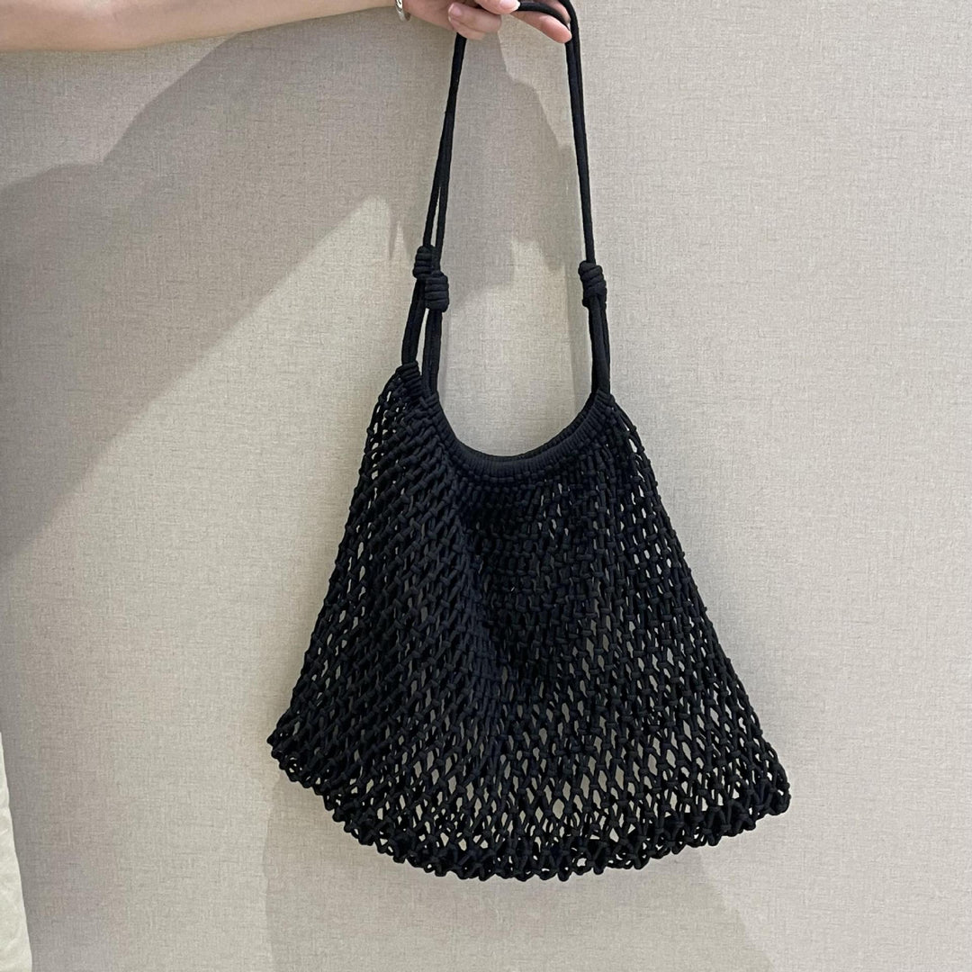 Net tote bag in boho style Stornfield