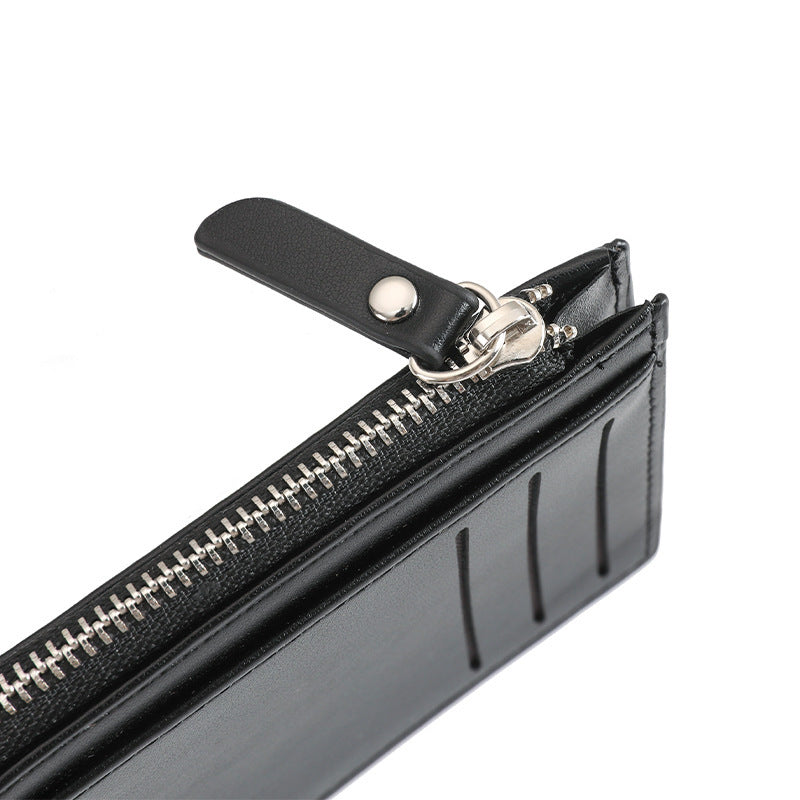 Compact Zippered Leather Cardholder Stornfield