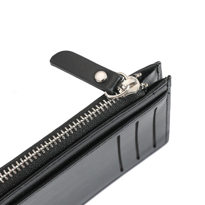 Compact Zippered Leather Cardholder Stornfield
