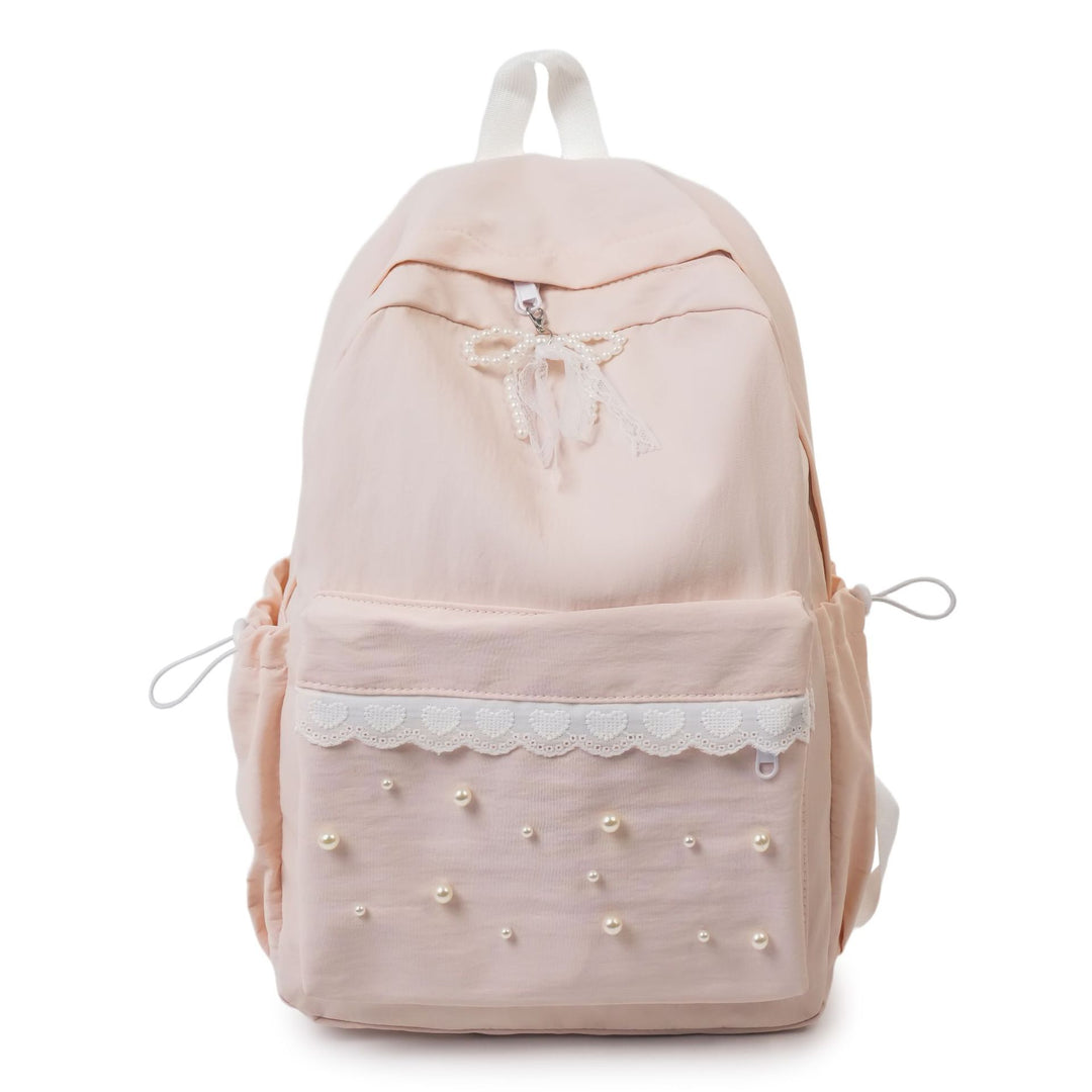 Backpack with elegant pearl applications and intricate design Stornfield