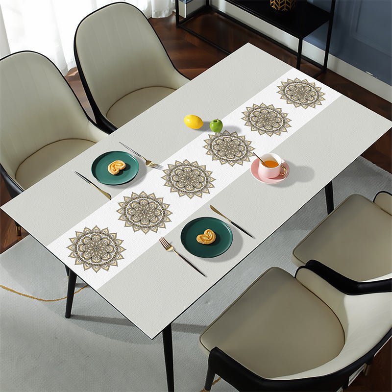 Elegant Marble Design Table Runner for Dining