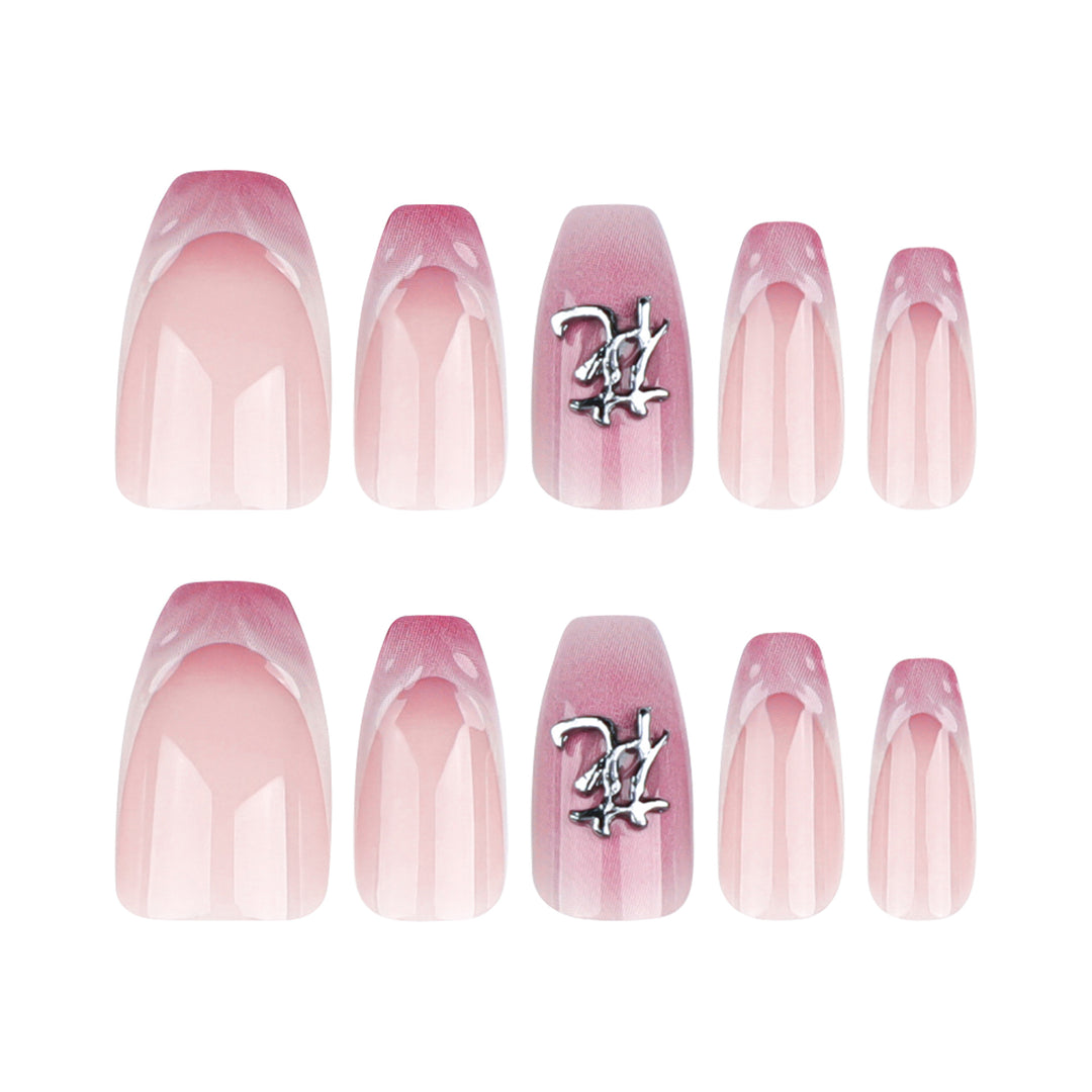 Artful stiletto nails with floral accents and 3D details Stornfield