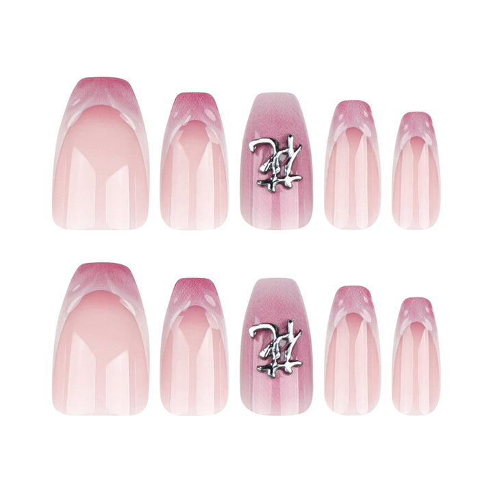 Artful stiletto nails with floral accents and 3D details Stornfield