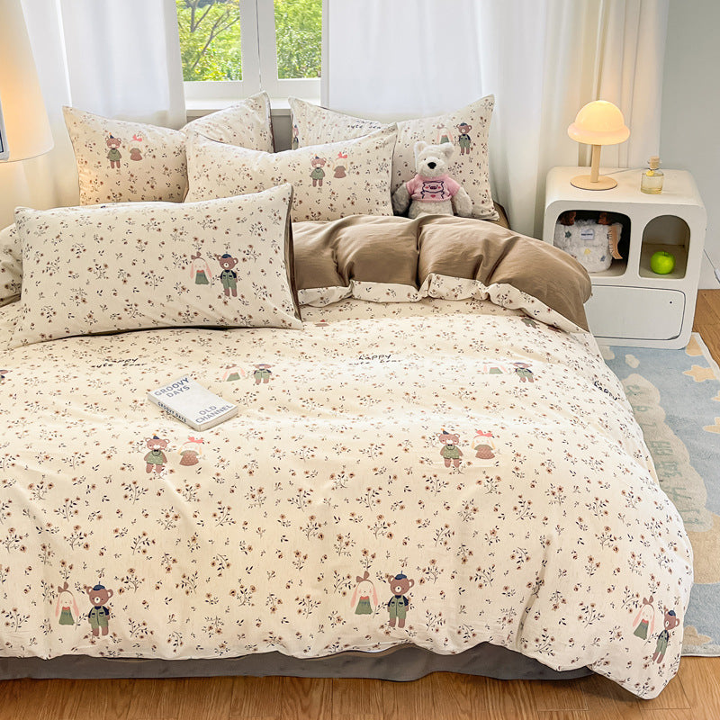 Floral Pattern Comforter Set