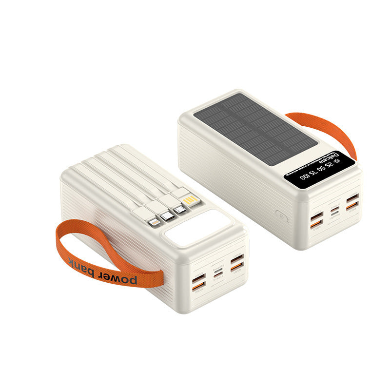 Multifunctional Solar Power Bank with Digital Charging Display Stornfield