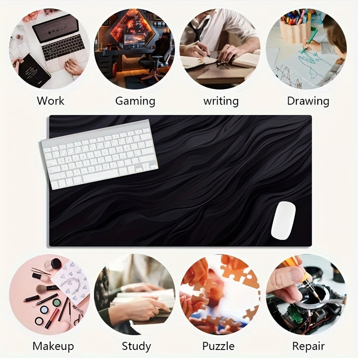 Artistic Wave Design Desk Mat Stornfield