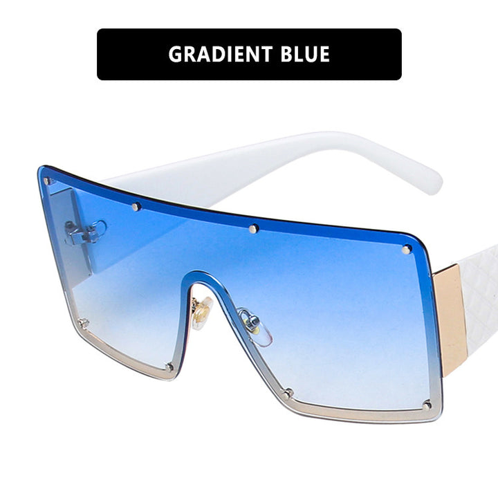 Women geometric oversized sunglasses with gradient lenses Stornfield