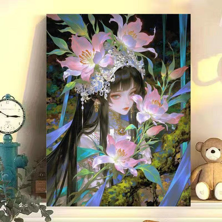 Floral Fantasy Art Canvas Print Stornfield
