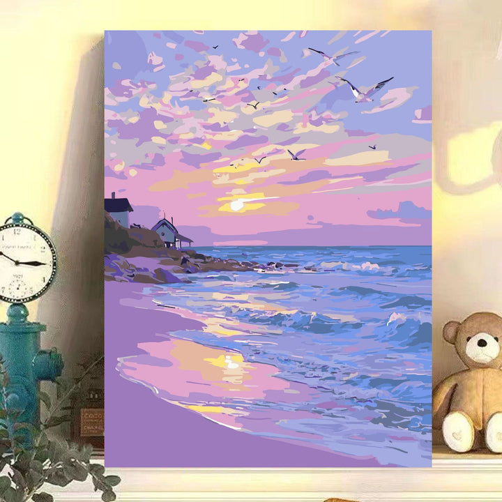 Tropical Sunset Seascape Canvas Art Stornfield