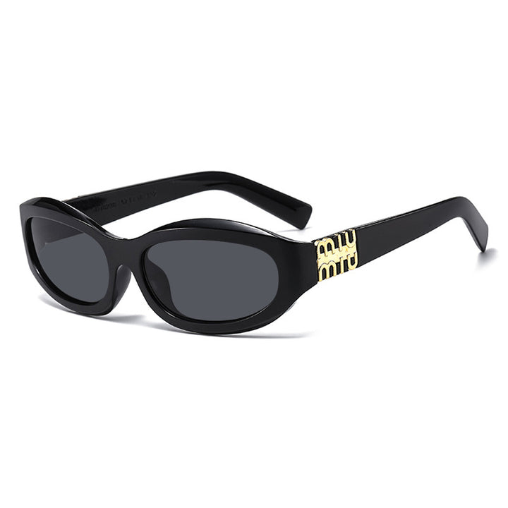 Women’s fashionable sunglasses in a curved design with luxurious details Stornfield