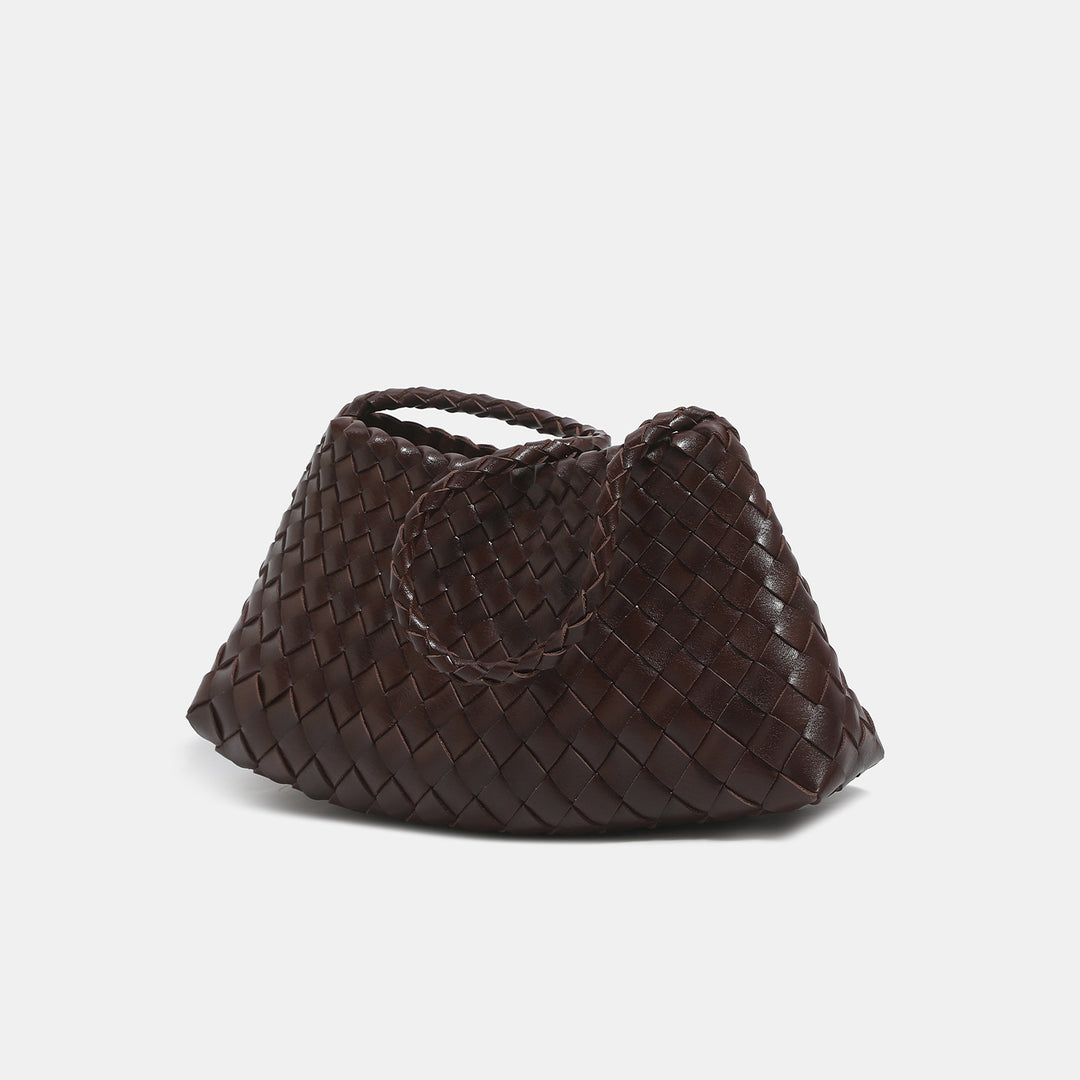Woven Leather Handbag