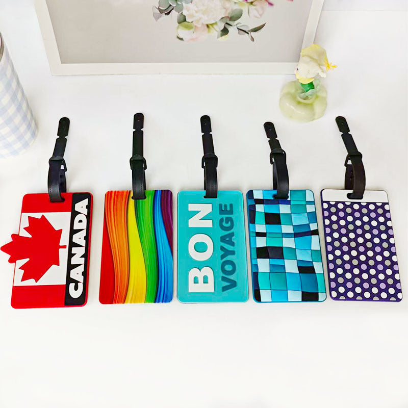 Unisex Abstract Mosaic Pattern Luggage Tag Stornfield