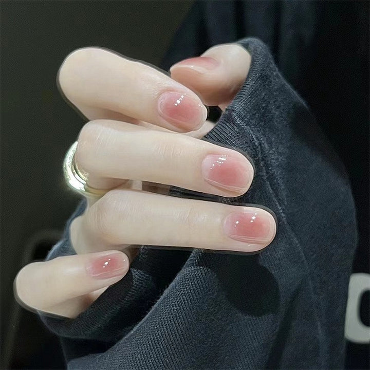 High-gloss artificial nails with rose effect Stornfield