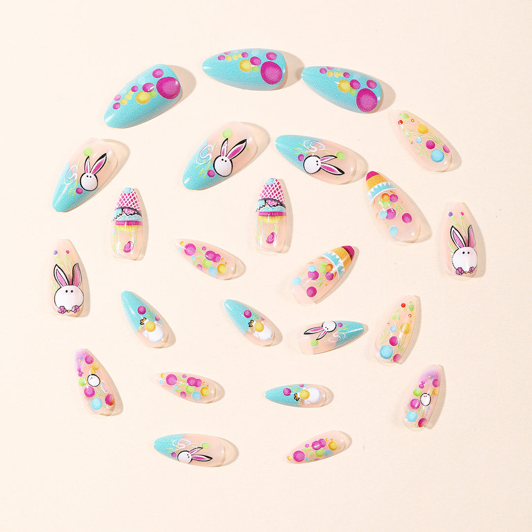Playful Easter-Themed Nail Art Extensions Stornfield