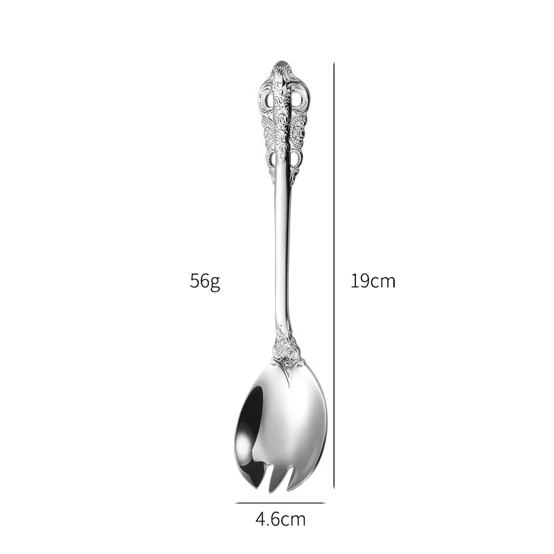 Elegant fish fork with artistic handle design Stornfield