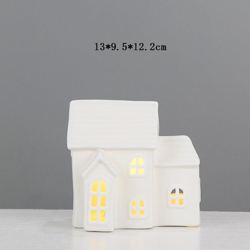 Ceramic House-Shaped Tea Light Holder Stornfeild