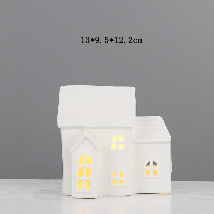Ceramic House-Shaped Tea Light Holder Stornfeild