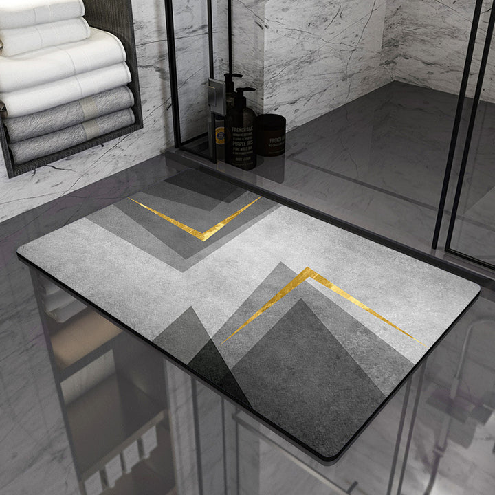 Modern Geometric Bathroom Mat