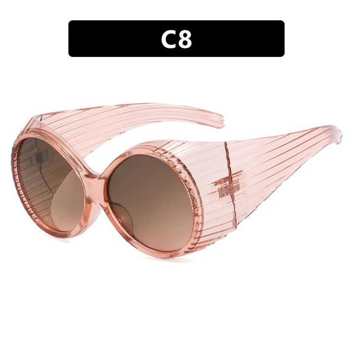 Women's extravagant sunglasses with curved frame Stornfield