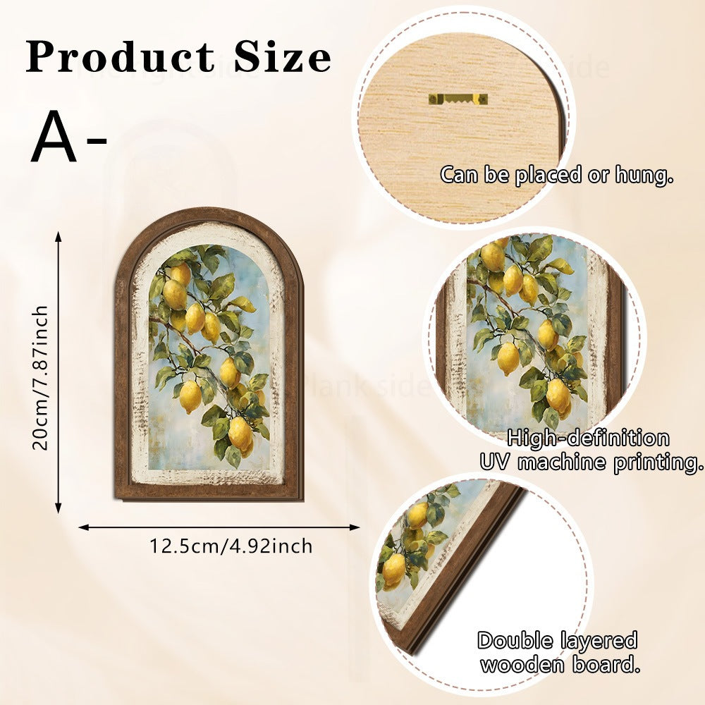 Wall decoration with lemon pattern Stornfield