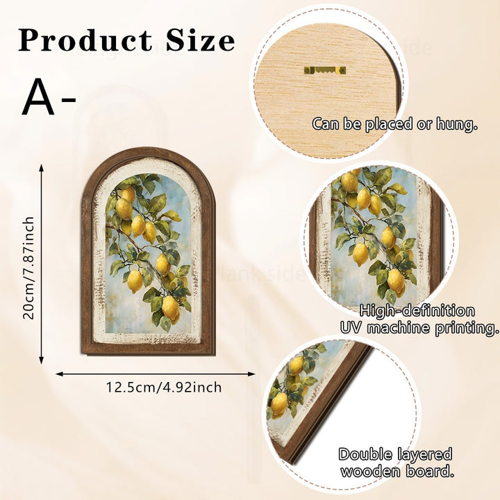 Wall decoration with lemon pattern Stornfield