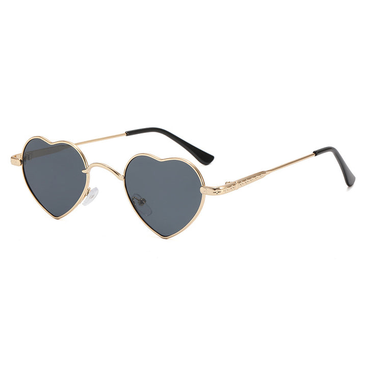 Women's Heart-Shaped Sunglasses with Delicate Metal Frame Stornfield
