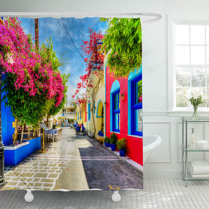 Floral Lane-Inspired Shower Curtain Stornfield
