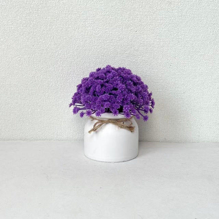Lifelike Purple Floral Arrangement