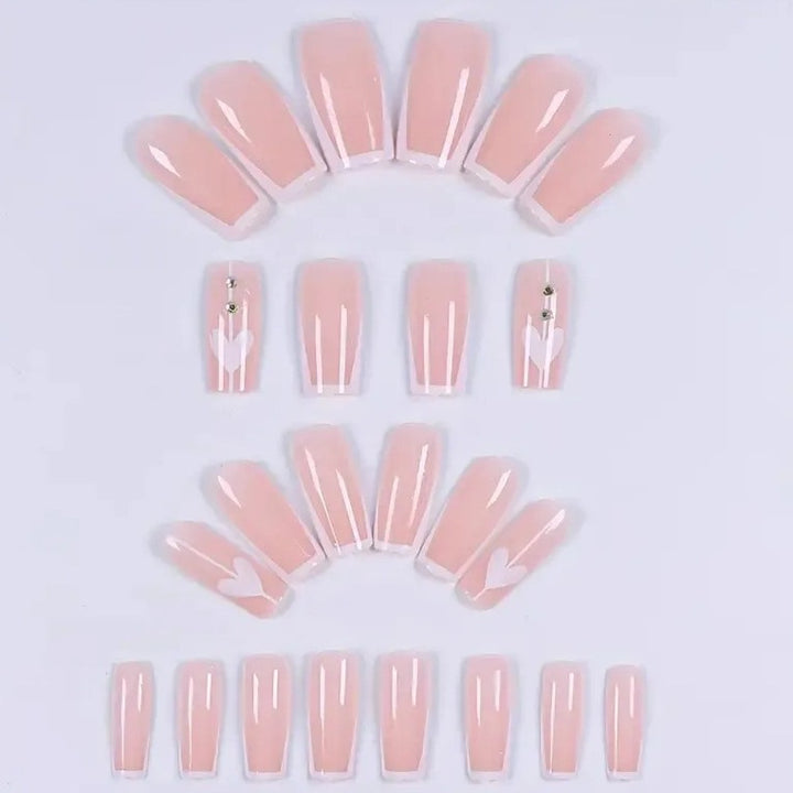 Elegant Heart Design Nail Enhancements Stornfield