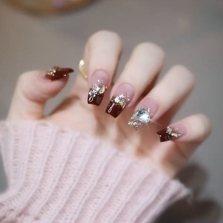 Decorative Press-On Nail Art Set Stornfield