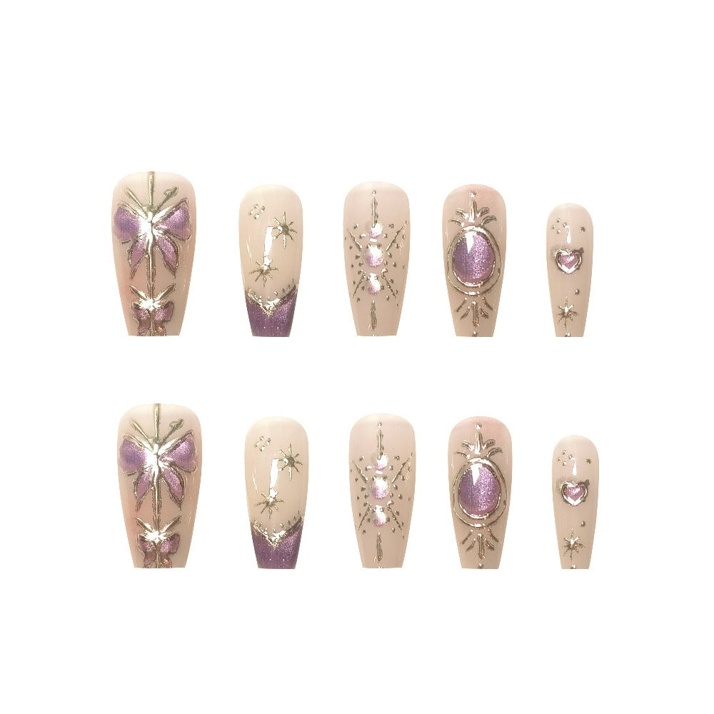 Artistic Press-On Nail Art Extensions Stornfield