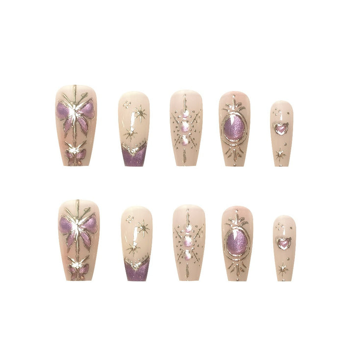 Artistic Press-On Nail Art Extensions Stornfield