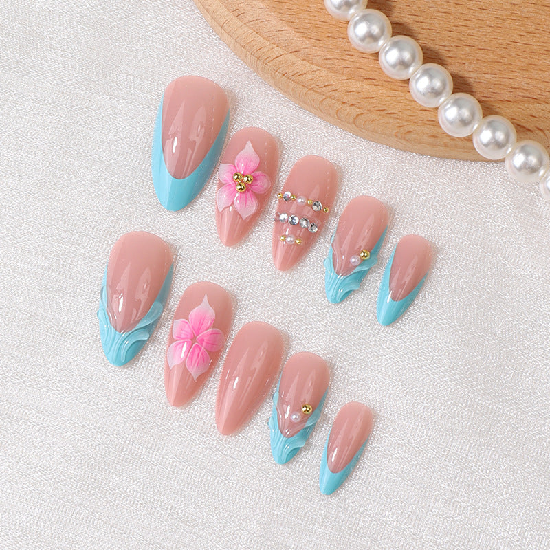 Creative Floral-Inspired Press-On Nail Set Stornfield