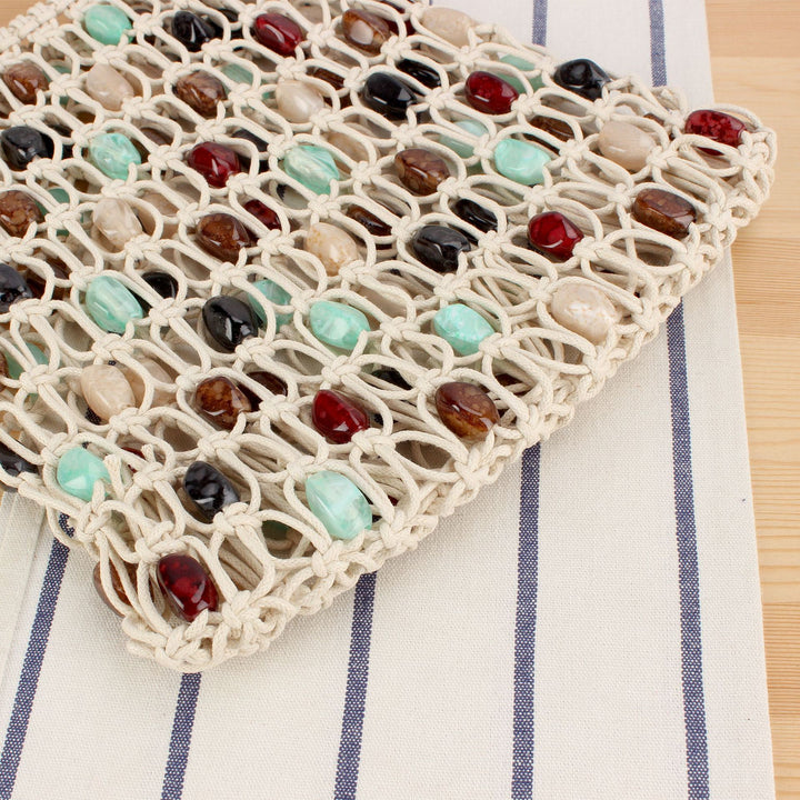 Handbag with Colorful Decorative Element Stornfield