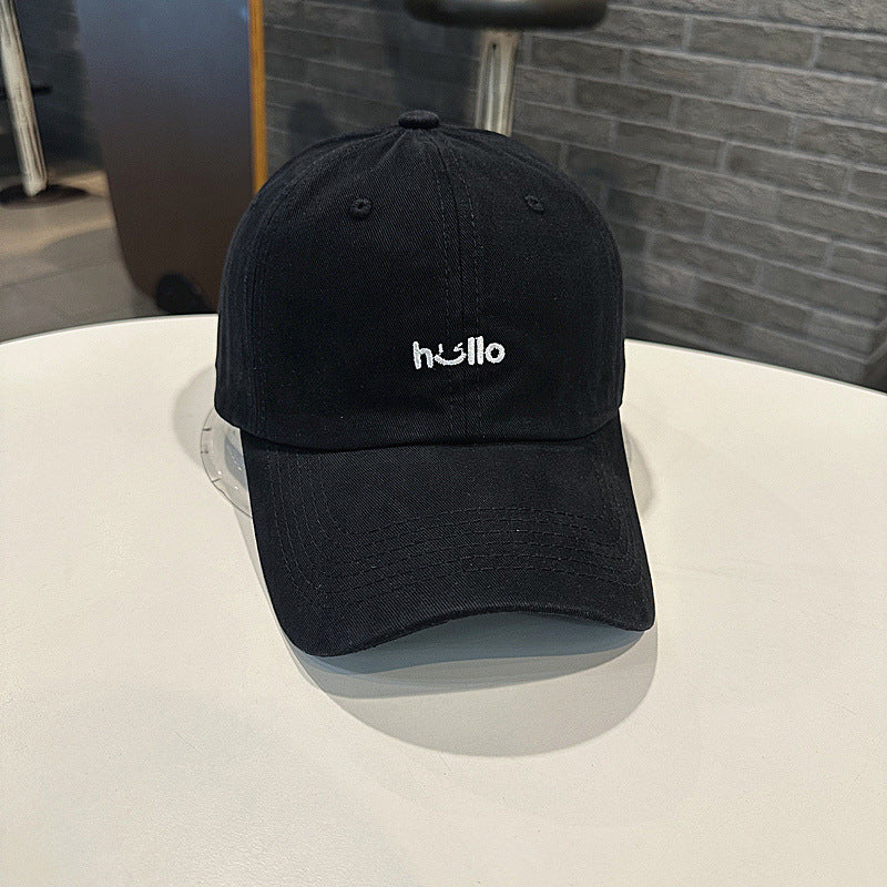 Unisex Casual Cotton Baseball Cap with Embroidered Message Stornfield