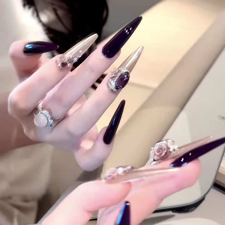 Glamorous Stiletto Nail Art Extensions
