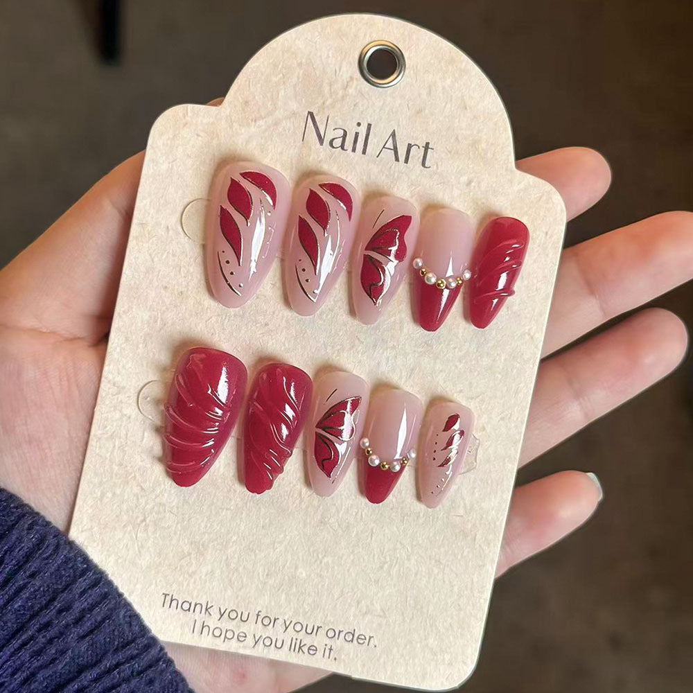 Elegant Press-On Nail Set Stornfield