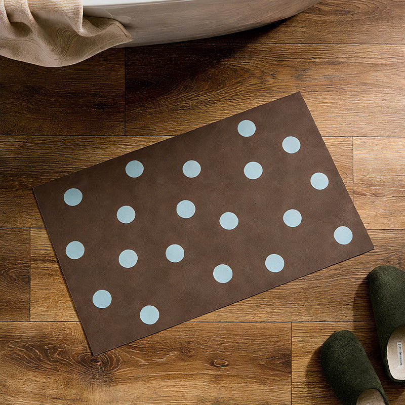 Washable placemat individual with dotted pattern, PVC-coated and non-slip bottom