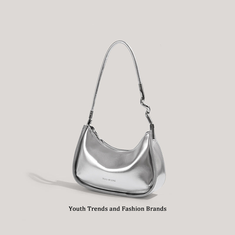 Sleek Metallic Evening Shoulder Bag Stornfield