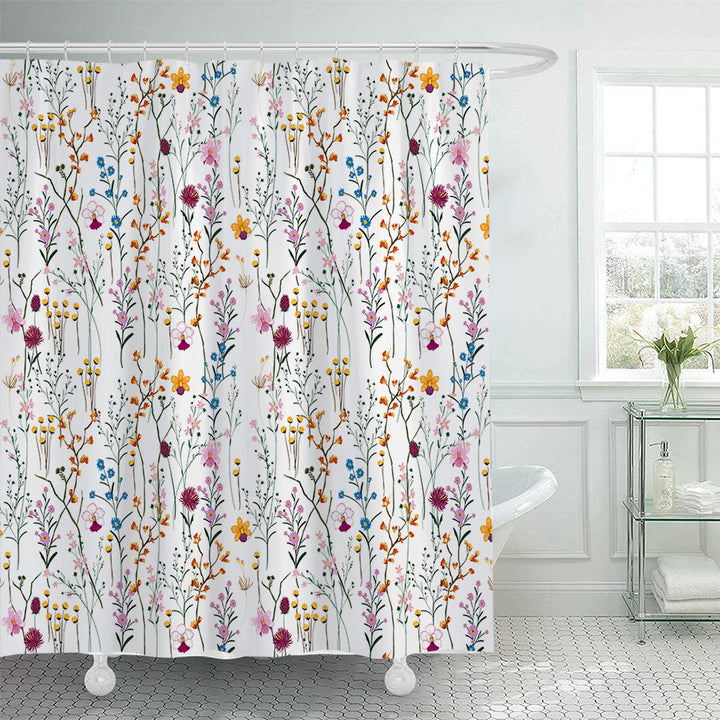 Botanical Illustration Shower Curtain Stornfield
