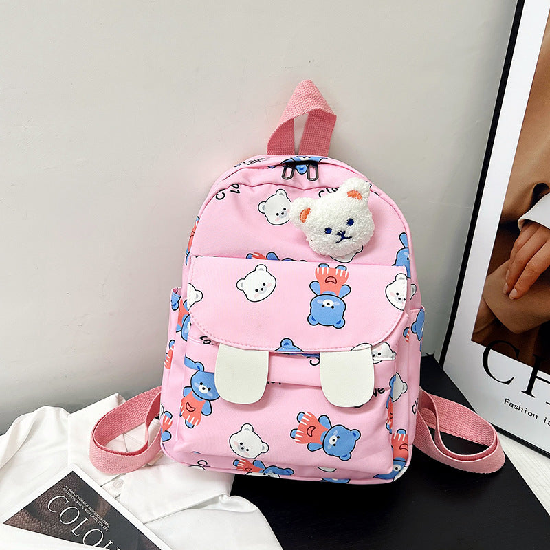 Cute Plush Bear-Themed Mini Backpack Stornfield