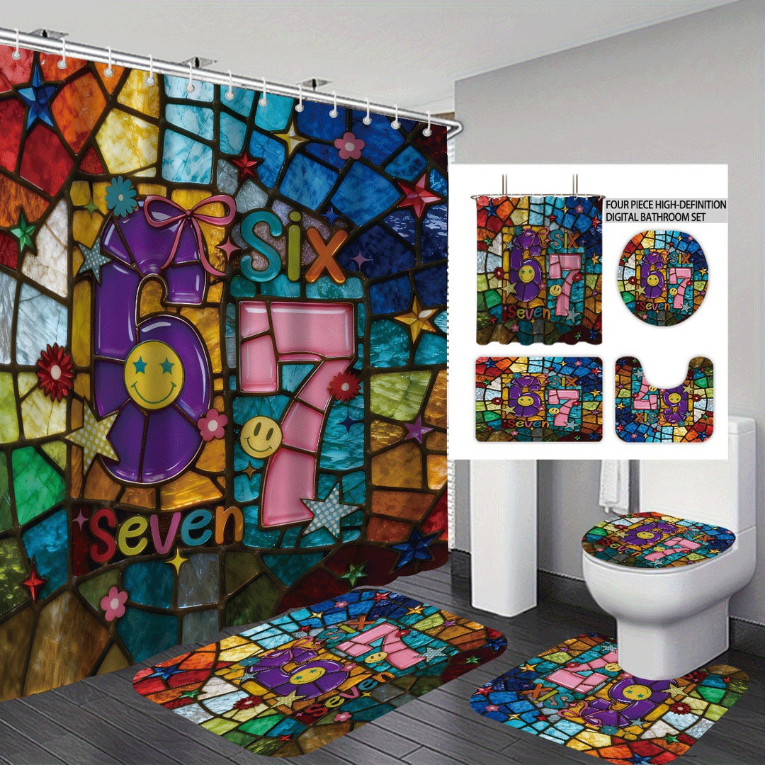Colorful Dessert-Themed Bathroom Set Stornfield